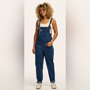 Lucy & Yak womens small organic cotton tapered leg original overall dungarees